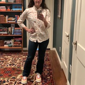 Anthropologie bicycle button up shirt